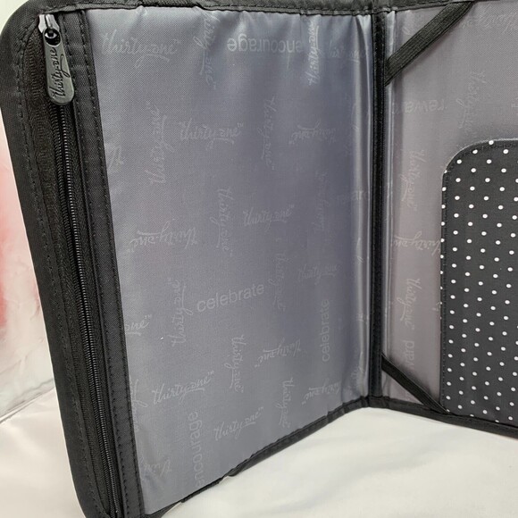 Thirty One Tri Fold iPad Tablet Case Floral Zippered Pocket Organizer Bold Bloom - Picture 5 of 9